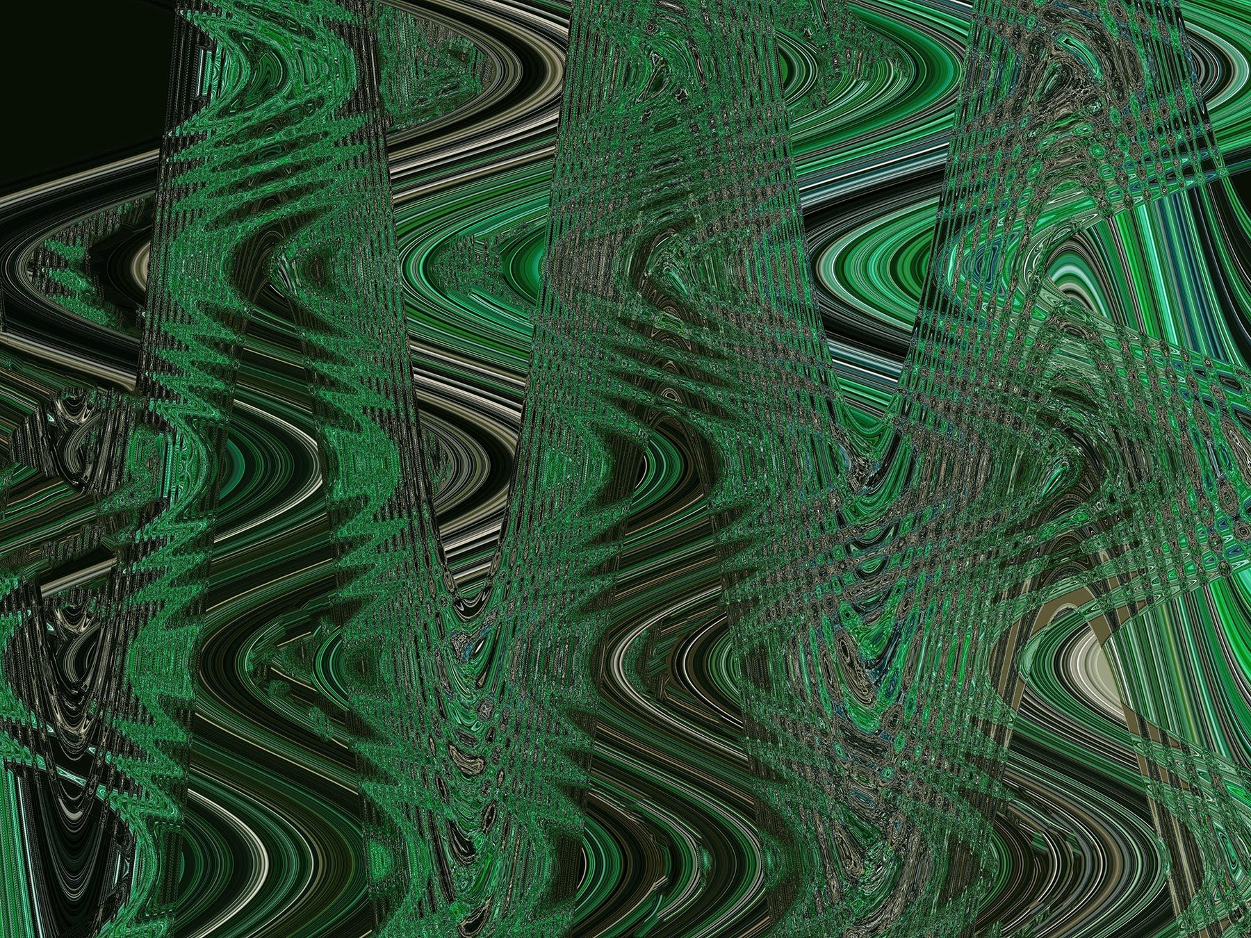 Cuadro Piscis Mar Verde de la artista Ina Mindiuz
