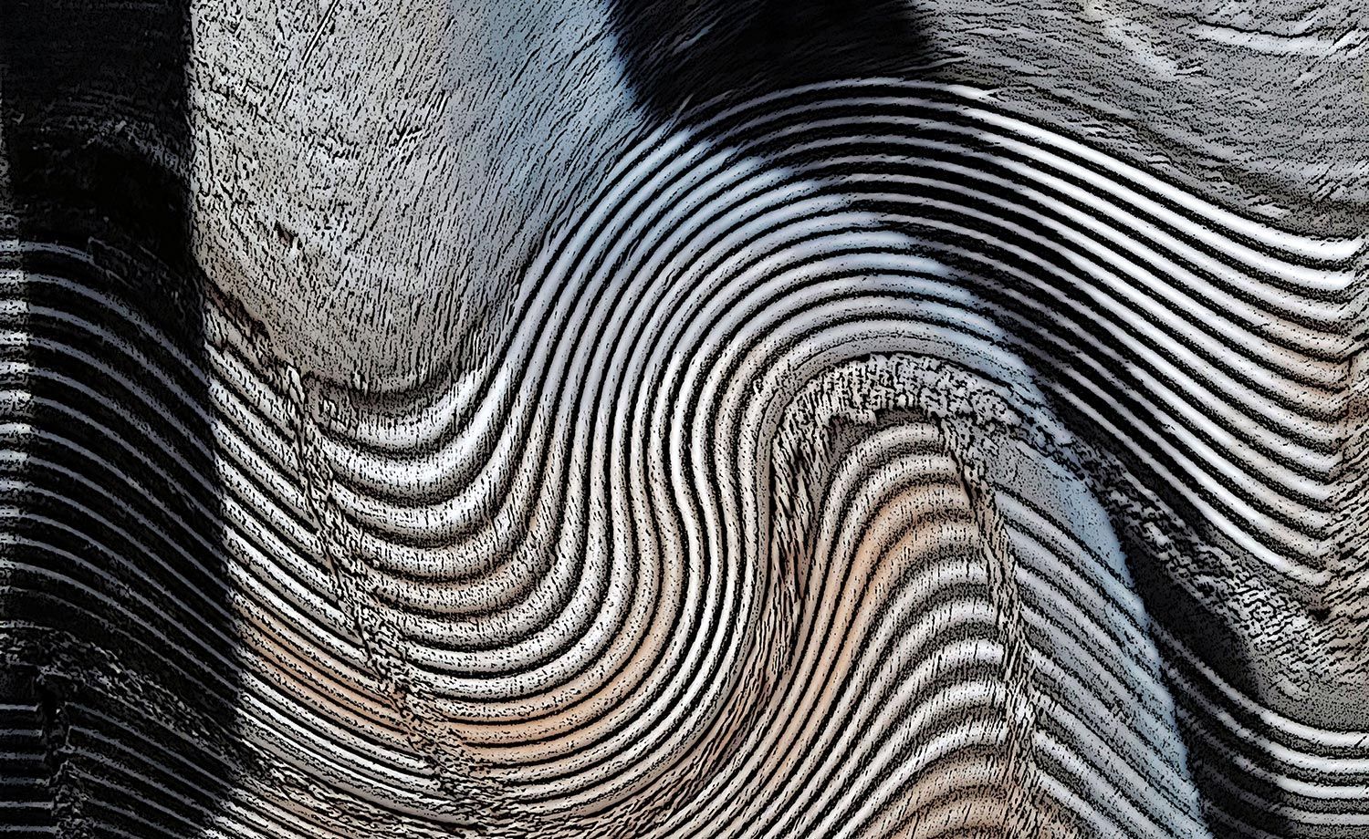 Detalle del cuadro Body de la artista lituana Ina Mindiuz