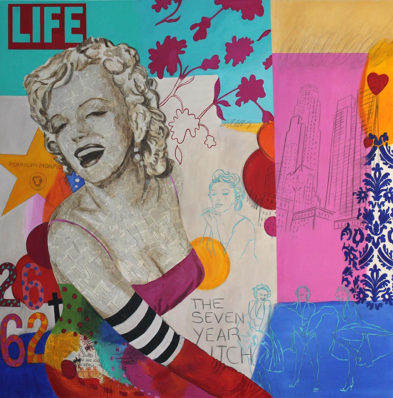 Cuadro Carmen Casanova Marilyn in love
