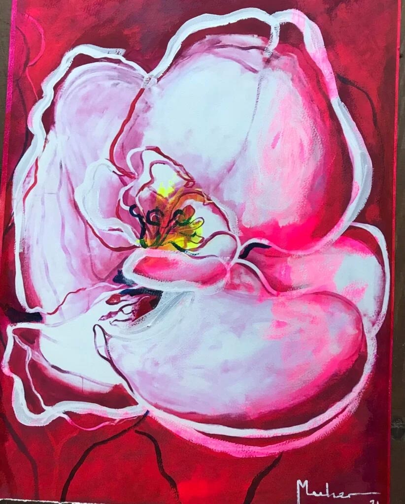 Orquídea Blanca obra de Muher