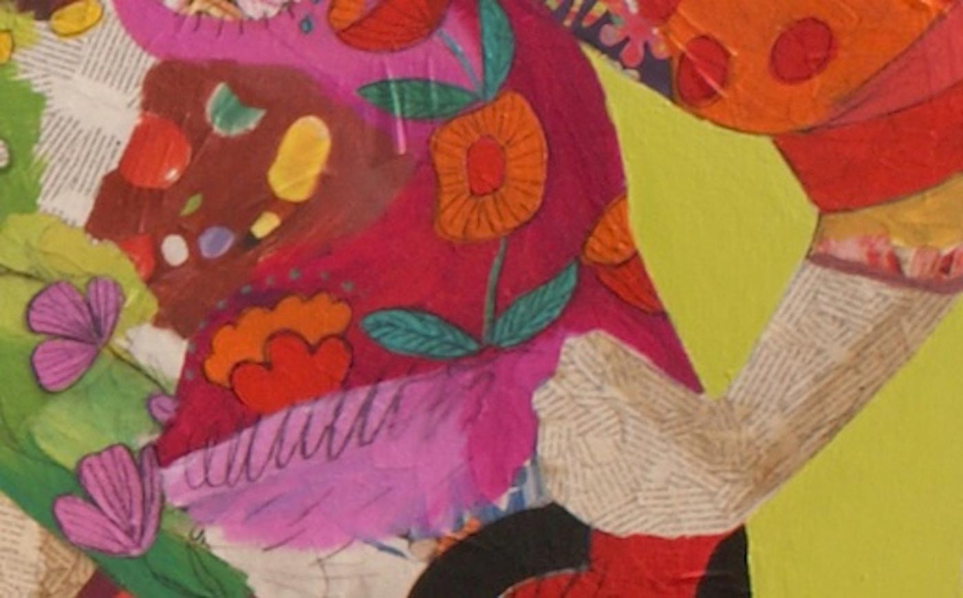 The Fun Issue detalle del cuadro de Carmen Casanova