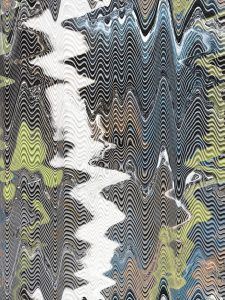 White Wave obra abstracta de la artista lituana Ina Mindiuz